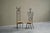 Exceptional pair of brutalist giacometti style accent chairs in iron and beech, 1980s - 1990s. This is a very special...