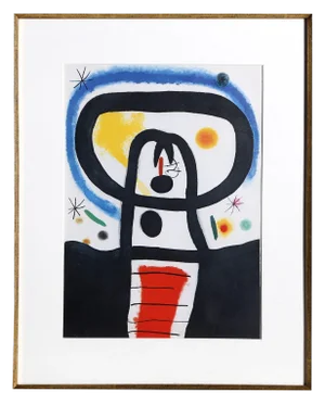 Joan Miro "Equinoxe From Indelible Miro" Offset Lithograph