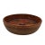 Japanese Carved Wooden Nut Bowl With Torii Temple Motif, 8" For Sale - Image 4 of 7