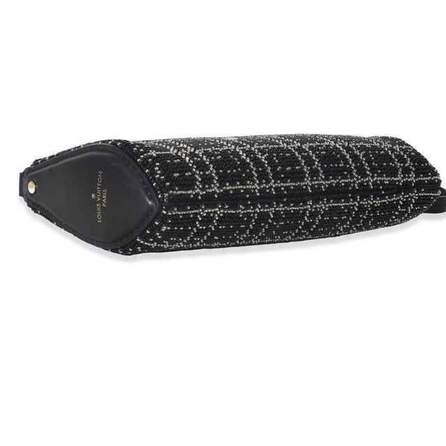 Black White Beaded Pochette Tirette For Sale In New York - Image 6 of 9