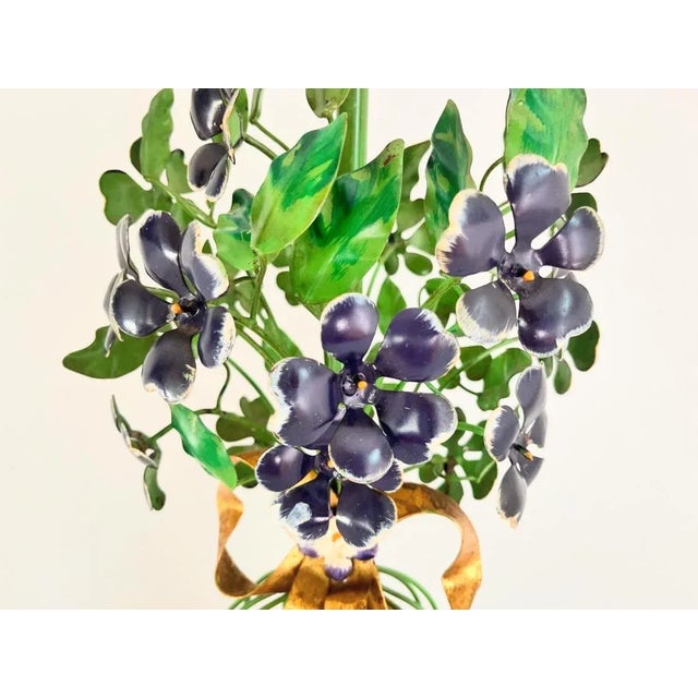 Wood 1960s Italian Topiary Lamp & Shade For Sale - Image 7 of 10