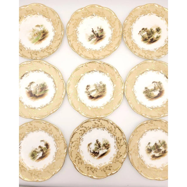 Set of 12 Dessert Plates, England Circa 1820 For Sale - Image 10 of 12