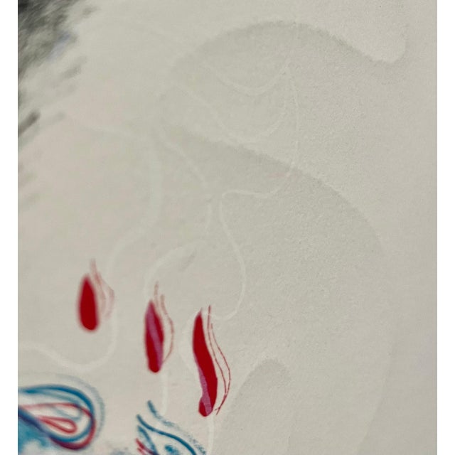 Myriam Bat Yosef, Feminist Surrealist French Woman Abstract Lithograph Embossing Myriam Bat-Yosef, 1973 For Sale In Miami - Image 6 of 8