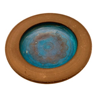 Danish Turquoise Ceramic Bowl by Kähler For Sale