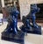 Vintage Cobalt Blue Chinese Ceramic Roof Tile Figurines - Set of 4 For Sale - Image 16 of 18