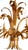 Gilded Metal 6-Light Chandelier by Hans Kögl, 1970s For Sale - Image 6 of 14