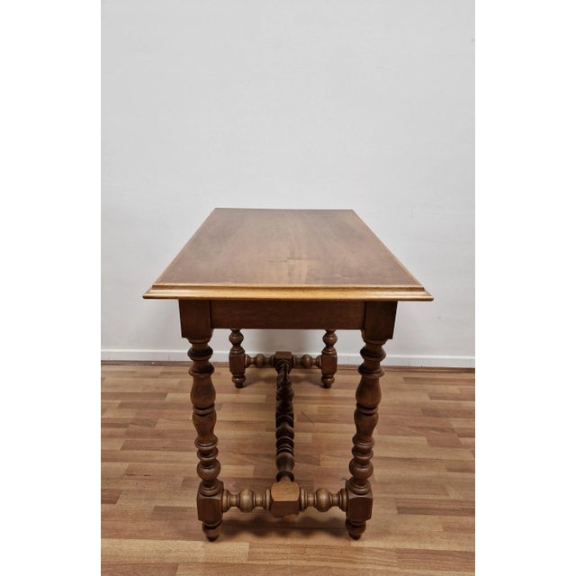 Small Italian Louis XIII Style Writing Desk, 1940s For Sale - Image 6 of 17