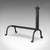 Pair of Antique Fire Dogs, English, Blacksmith Made, Andirons, Gothic, Edwardian For Sale - Image 4 of 10