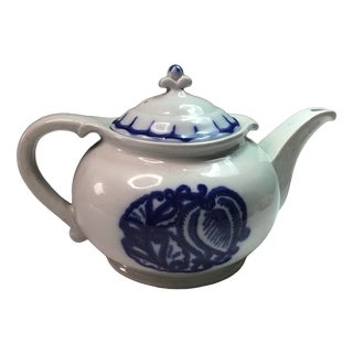 Lilyblå Teapot in Ceramic by Wilhelm Kåge for Gustavsberg, 1917 For Sale