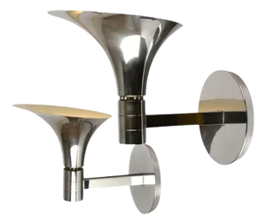 Chrome Wall Lights attributed to Franco Albini & Franca Heig for Sirrah, Italy, 1960s, Set of 2