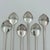 Mid-Century Modern Silverplate Leaf Design Cocktail Stirrer Straws Sipper Spoons Denmark - Set of 6 For Sale - Image 10 of 16