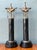 Mid 20th Century Vintage Black Lucite Column Lamps - A Pair For Sale - Image 5 of 12