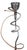 Memphis 1990s Post-Modern Memphis Style Torchier Floor Lamp Sculptural Design Copper Aluminum For Sale - Image 3 of 18