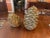 Handmade Golden Decorative Wooden Pinecones - Set of 2 For Sale In New York - Image 6 of 7