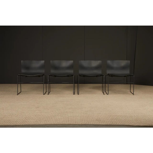 Massimo Vignelli for Knoll Intl 'Handkerchief' Stacking Chairs, Signed, 19 Avail For Sale In Los Angeles - Image 6 of 17