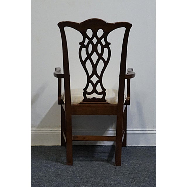 Early 21st Century Universal Furniture Traditional Chippendale Style Dining Arm Chair For Sale - Image 5 of 10