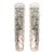 Contemporary luxury modern wall sconces made in transparent hammered murano glass. set of two impressive pieces in chromed...