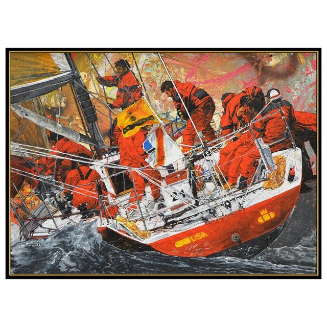 Figurative 1990s Battle for America's Cup, Stephen Holland For Sale - Image 3 of 5