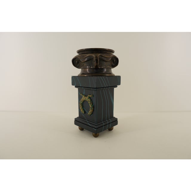 Vintage Marble Pedestal Vessel For Sale - Image 10 of 13