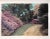 1980s "Azalea Garden Motif #2" Hand Printed Hand Painted and Numbered Landscape Photograph Boston Mass. For Sale - Image 4 of 4