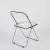 Plia Folding Chairs in Chrome and Clear Acrylic Glass attributed to Anonima Castelli, Italy, 1970s, Set of 4 For Sale - Image 6 of 15