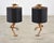 Gold Gilt Resin and Lucite Ibis Table Lamps by Cyan Design - a Pair For Sale - Image 8 of 18
