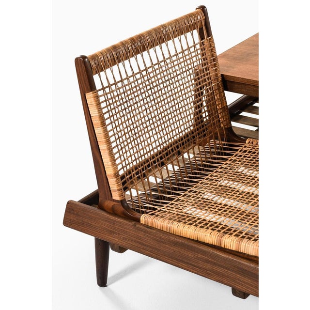 Contemporary Sofas in Cane and Teak by Hans Olsen, 1957, Set of 2 For Sale - Image 3 of 11