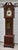 Traditional Traditional Mahogany Grandmother Clock Vintage Mechanical Embossed Dial For Sale - Image 3 of 18