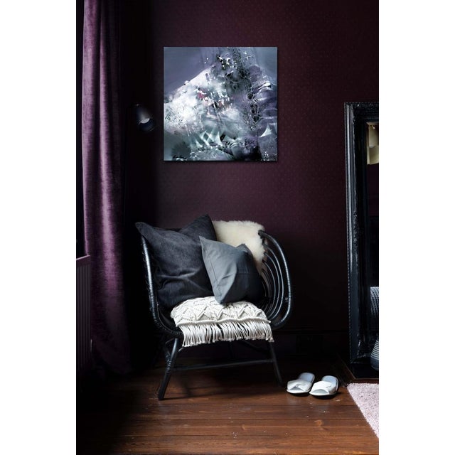 Contemporary Ovidiu Kloska, Nocturnal Script of the Infinite, Acrylics on Canvas For Sale - Image 3 of 10