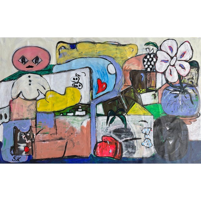 Plastic Scott Harper Mixed Media Painting titled “You do You” 43.5 x 66.5 2025 For Sale - Image 7 of 10