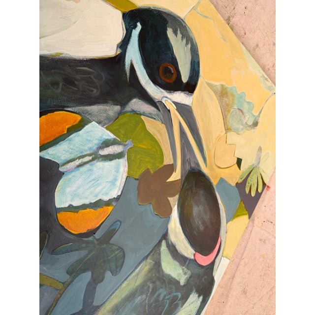 “Garden Life” a Bird Painting by LWren Walraven For Sale - Image 4 of 11