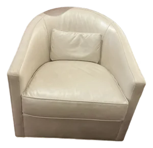 Baker Leather Tub Chair