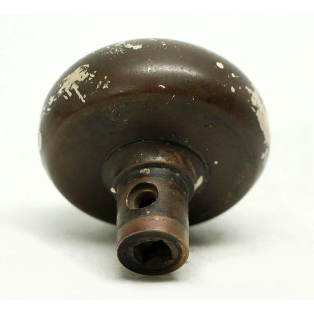 Antique Bronze Barrows Monarch Door Knob For Sale - Image 4 of 4