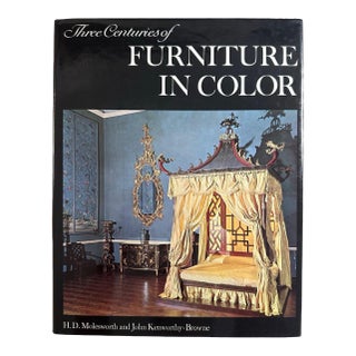 Three Centuries of Furniture in Color Deluxe Design & Interiors Reference (Hardcover, 1970) For Sale