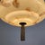 Metal Art Deco Cream Marbled Opaline and Burnished Metal Tassel Pendant Light, 1930 For Sale - Image 7 of 18