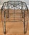 Vintage Art Deco Metal Side Table With Architectural Wire Design For Sale - Image 4 of 7