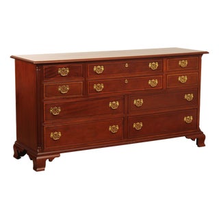 Stickley Chippendale Style Inlaid Mahogany Dresser For Sale