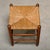 Set of Rustic Armchair and Stool in Stained Oak and Rush, 1950s For Sale - Image 18 of 18