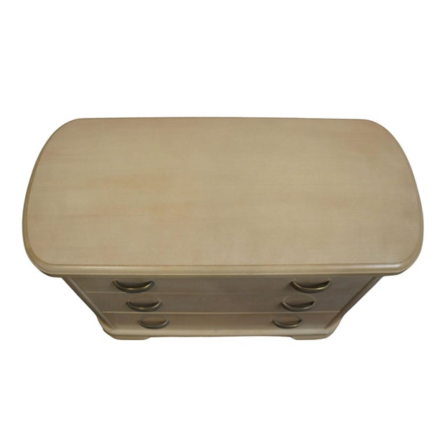 White Late 20th Century Century Furniture Cashmere Collection Contemporary Coastal Pickled Wood 43" Low Chest For Sale - Image 8 of 11