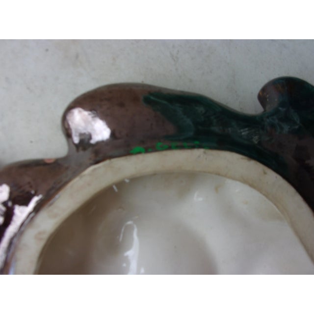 Vallauris C.1950 Large Majolica Oyster Platter Vallauris For Sale - Image 4 of 10