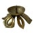 Brutalist Brass Flower Candle Holder For Sale