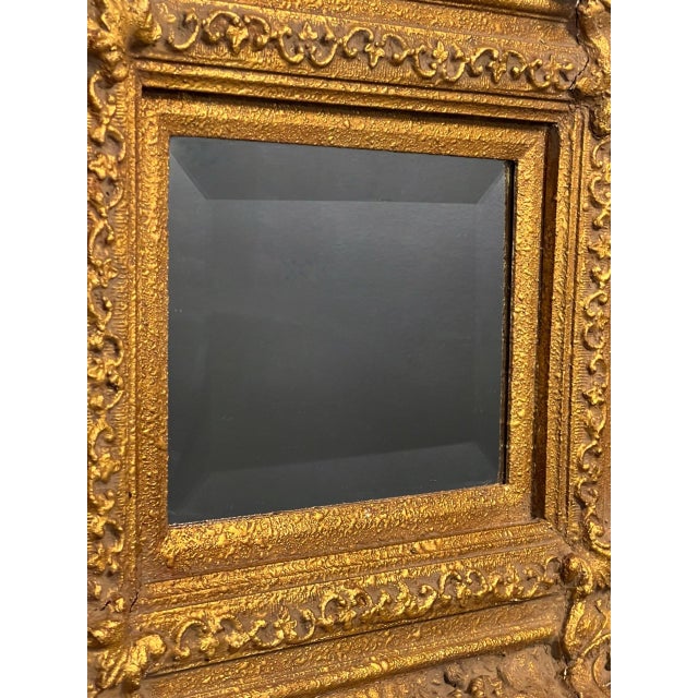 Mid 19th Century 19th Century Italian Baroque Revival Beveled Mirror in a Deep Giltwood Frame For Sale - Image 5 of 17