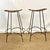 Mid-Century Modern Mid-Century Boho Chic Arts & Crafts Arthur Umanoff Wicker and Iron Barstools - A Pair For Sale - Image 3 of 9