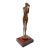 Franco Vianello Lost-Wax Woman With Bird Figurine Sculpture - Kindness For Sale