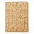 Beige Handmade Modern Oushak Wool Rug With Floral Motif For Sale