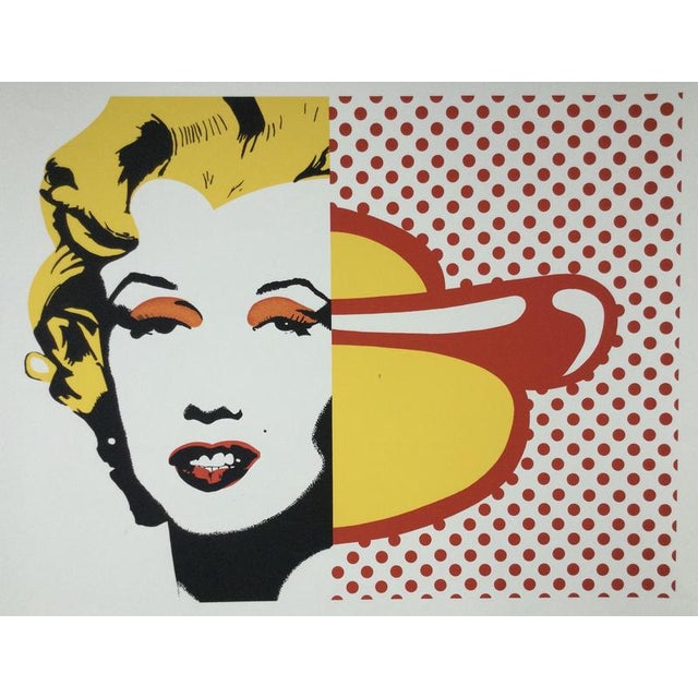 Hervé Carrier, Homage to Warhol and Lichtenstein, 1990, Lithograph For Sale - Image 3 of 4