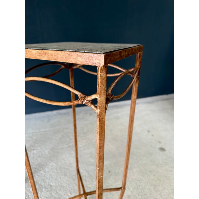 Handcrafted High Pedestal Table Set, 1990s France, Set of 2 For Sale - Image 14 of 18