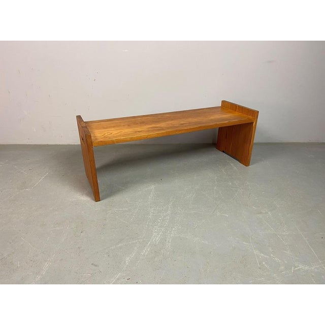 Wood M 103 Bench in Pine by Hans Agne Jakobsson, Sweden, 1950s For Sale - Image 7 of 7