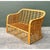 Late 20th Century Vintage Stacked Rattan Loveseat For Sale - Image 5 of 12