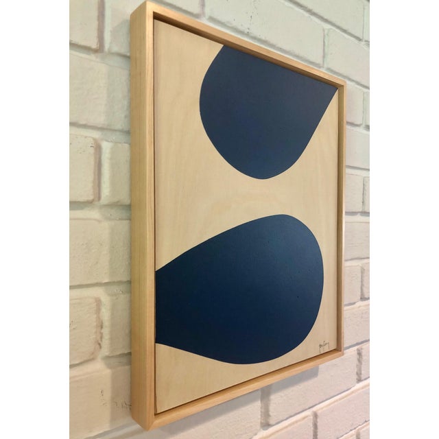 Modern Unique Blue Original Modern Painting by Tony Curry For Sale - Image 3 of 4